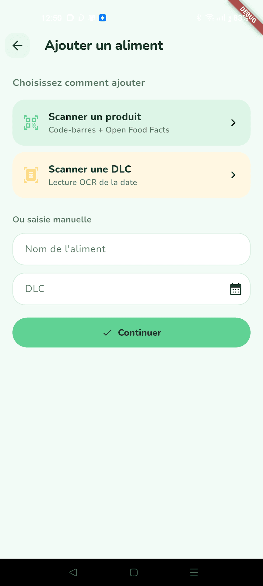FoodConnect - suivi des DLC — capture 3