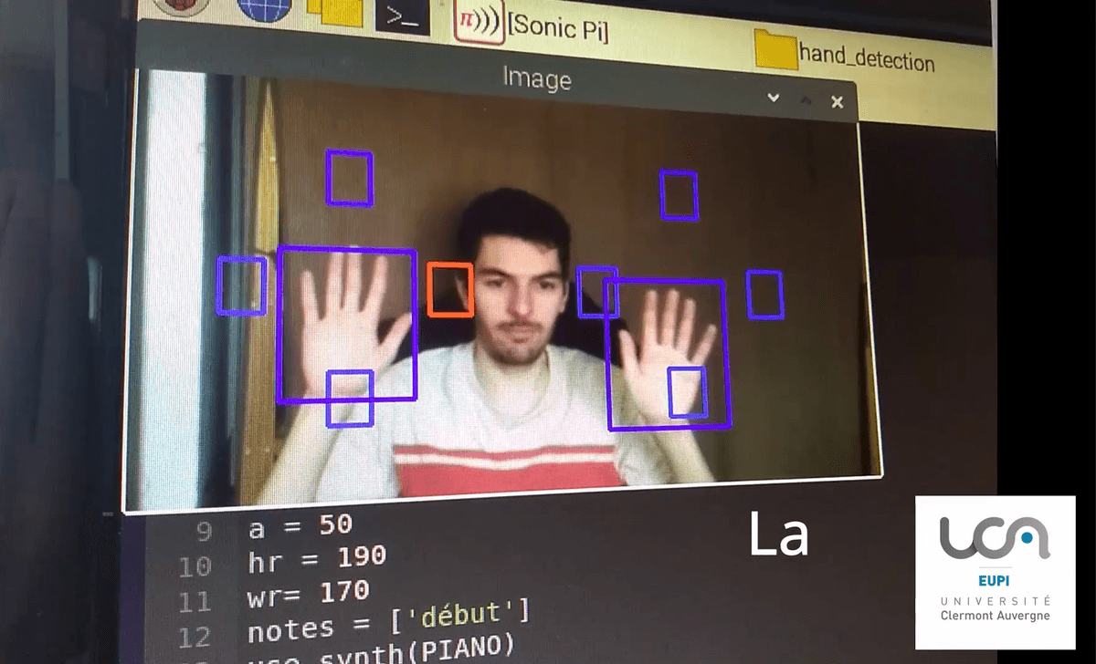 Hand Up Sound - Instrument de musique interactif