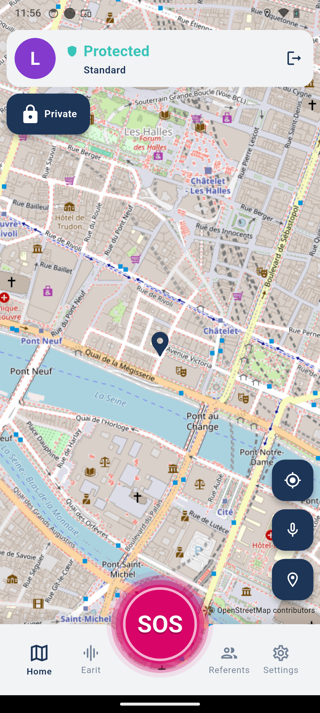 Safetizen - Application mobile